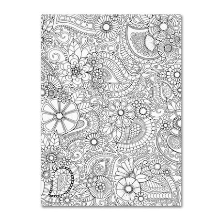 Hello Angel 'Paisley Blooms' Canvas Art,35x47